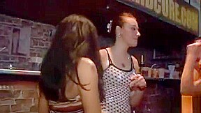 Brunette Hair Slots Sucking Hard Rod