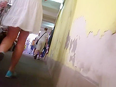 Brunette In White Dress