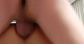 Brunette Ladyboy in Leopard Dress Gets Missionary Fucked till Facial