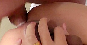 Brunette Ladyboy in Leopard Dress Gets Missionary Fucked till Facial