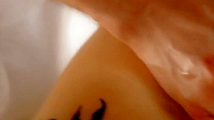 Brunette during massage inserts his ass for deep anal   