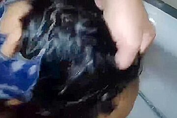 Brunette love piss in ass eating deepthroat