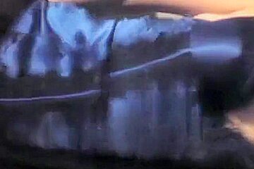 Brunette with perfect shaved cameltoe pussy rides pov, sucks cock and swallows 