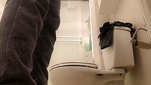 Bubble Butt teenager 18+ SPIED in the shower! Cant believe im doing this to her