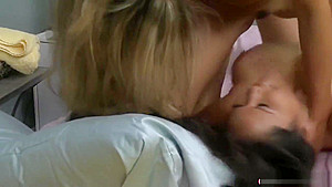 Busty Asian Gets Her Pussy Licked And Fingered By Hot Blonde