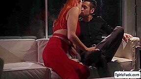 Busty Redhead Ts Barebacks Dudes Ass Doggystyle - Brook S And Aspen Brooks