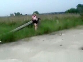 Busty Ukrainian Aksana Fucks Outdoors