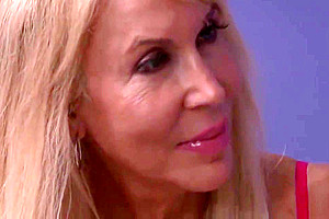 Busty mature stepmom pleases ugly shemale stepdaughter