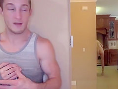 Busty nudist milf catches stepson spying