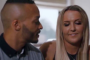 Busty shemale escort Kayleigh Coxx analed by her black client