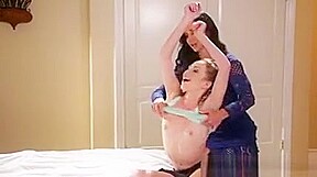 Busty stepmom eats pussy