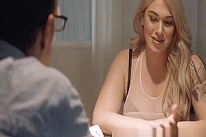 Busty tranny Aspen Brooks ramming detective at interrogation