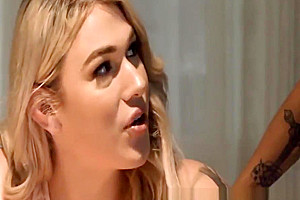 Busty tranny Aspen Brooks ramming detective at interrogation
