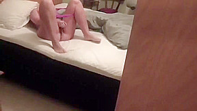 CAUGHT MASTURBATION PINK PANTIES