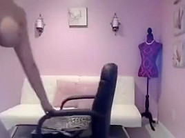 Cam Model Using Dildo Play With And A Smoking System Strip