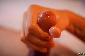 Cameraman Helps Masturbate His Big Uncut Cock Till He Shoots A Nice Load And Swallows H - Camilo Brown
