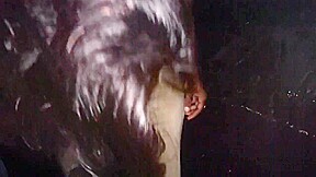 Cameron is lit at the gloryhole