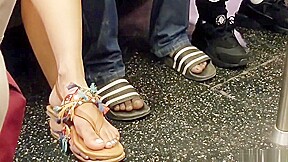 Candid indian girl feet
