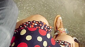Candid indian girl feet