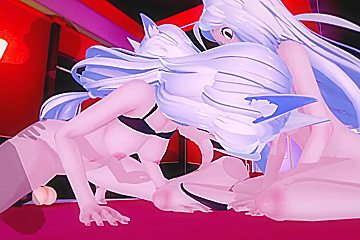 Cerberus The Triple Demon Helltaker 7/8 - 3d Hentai And Hentai 3d