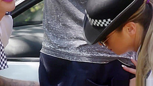 Cfnm Police Babes Jerking Cock Outdoors