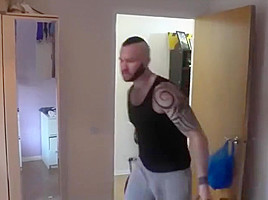 Chav Skinhead double-dicked in hot threesome
