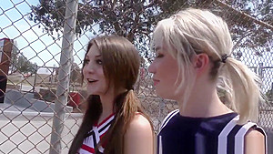 Cheer leading teens 18+ bang BBC in four way