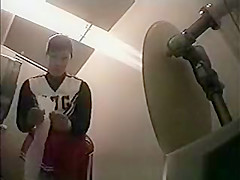 Cheerleader in Toilet