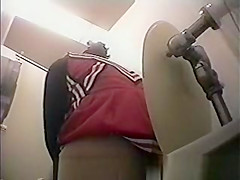 Cheerleader in Toilet