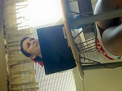 Cheerleader in the computer class