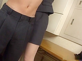 Chinatsu Nakano is a horny office lady whole loves sucking