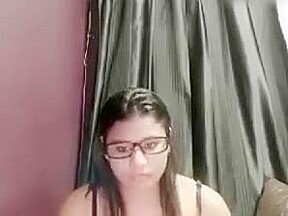 Chubby Indian Slut Fingering her Horny Cunt on Webcam