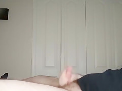 Chubby Virgin Milks His Cock After A Long Day of Edging