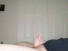 Chubby Virgin Milks His Cock After A Long Day of Edging