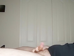 Chubby Virgin Milks His Cock After A Long Day of Edging