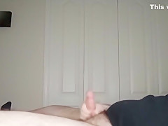 Chubby Virgin Milks His Cock After A Long Day of Edging