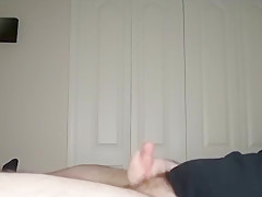 Chubby Virgin Milks His Cock After A Long Day of Edging