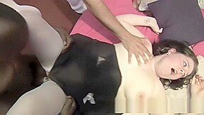 Chubby and fat amateurs gangbanged