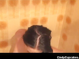 Cindy gets wet in the shower - Cindy Cupcakes