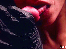 Close-up Of Egg Fetish And Big Cock Blowjob Before Cum In Mouth