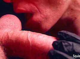 Close-up Of Egg Fetish And Big Cock Blowjob Before Cum In Mouth