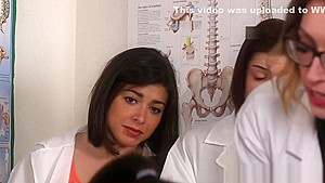 Cockhungry cfnm nurses cocksucking lucky guy