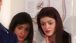 Cockhungry cfnm nurses cocksucking lucky guy