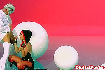 Cocksucking cosplay babe gets fucked hard