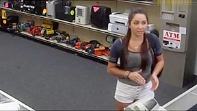 College Babe Pawns Her Pussy And Railed At The Pawnshop