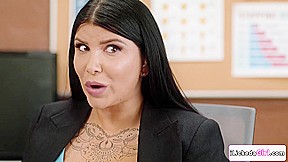 College babe seducing big tits lesbian driving instructor