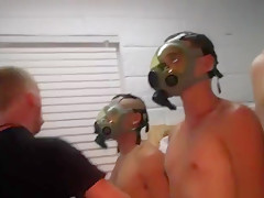 College teen 18+ hazed with group cumshot
