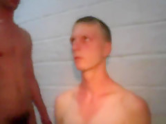 College teen 18+ hazed with group cumshot