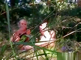 College teens 18+ Facialized In Outdoor Threesome