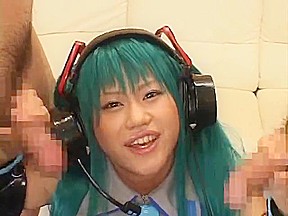 Cosplay Vocaloid - Hatsune Miko fifth of 5 (Censored)